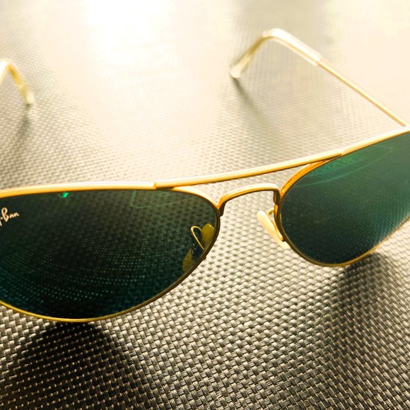 Ray-Ban AVIATOR FLASH LENS Mirrored Green SUNGLASSES Unisex main image 8